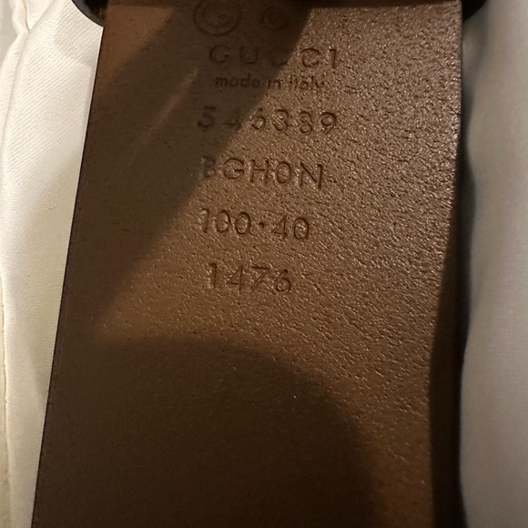 New Authentic Gucci Interlocking Brown Leather Belt-Size 100. Dust Bag I… - Picture 7 of 7